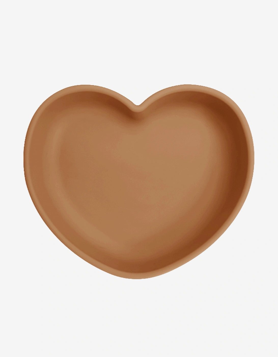 Bloom Bambini Silicone Heart Shaped Suction Plates in Brown - Size: ONE size,