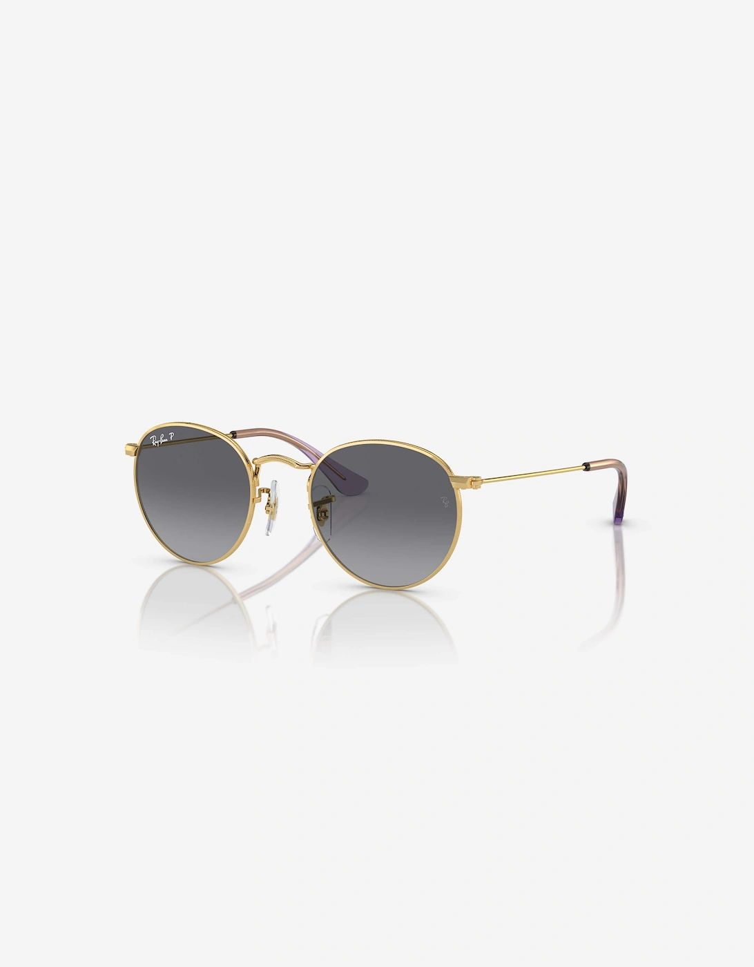 Kids Round Sunglasses in Gold, 5 of 4