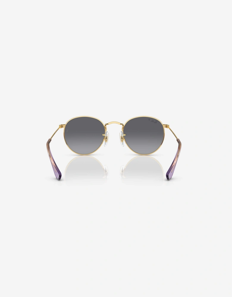 Kids Round Sunglasses in Gold