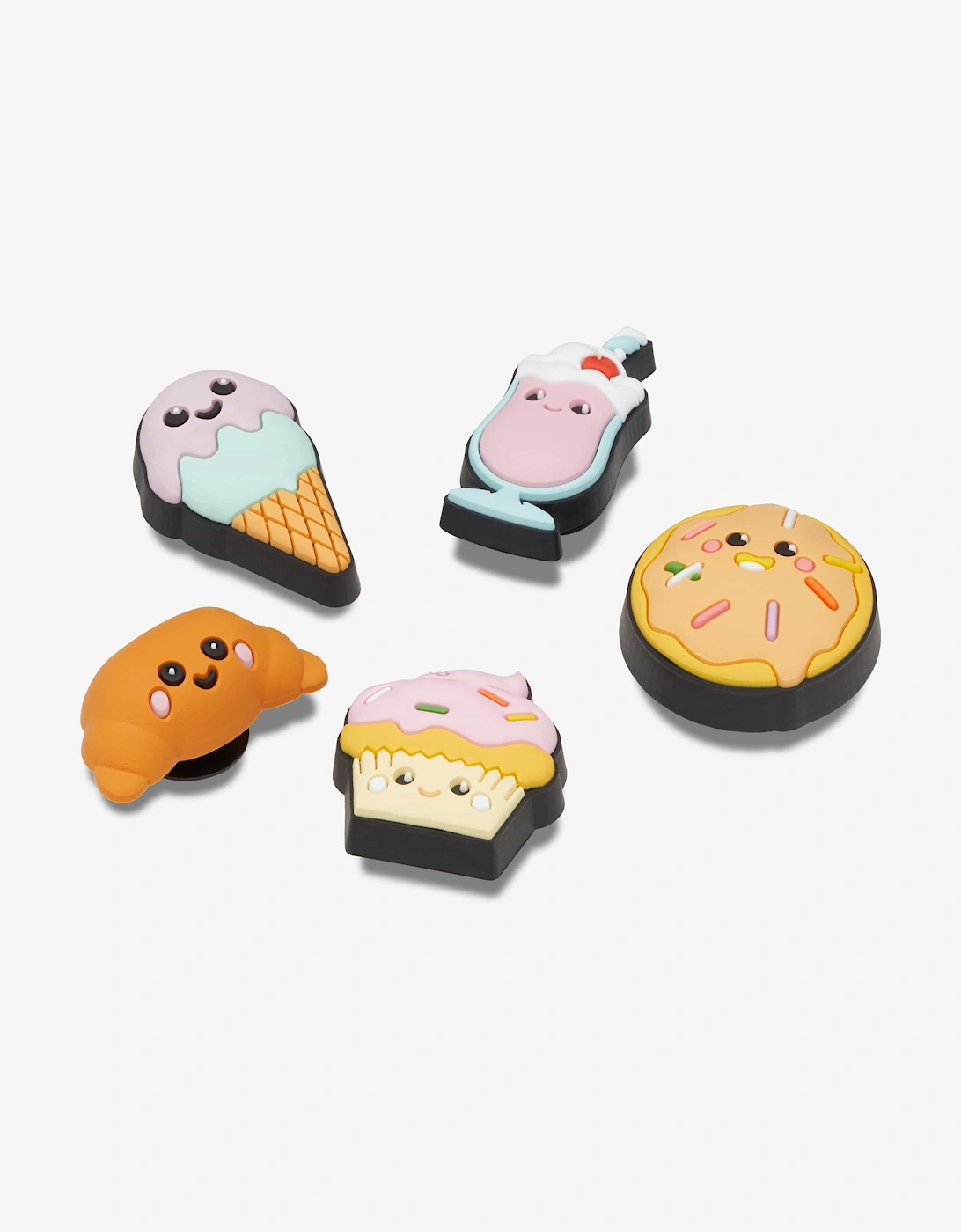 Kids Mini 3D Pastry Shop Jibbitz™ 5 Pack in Multicolour