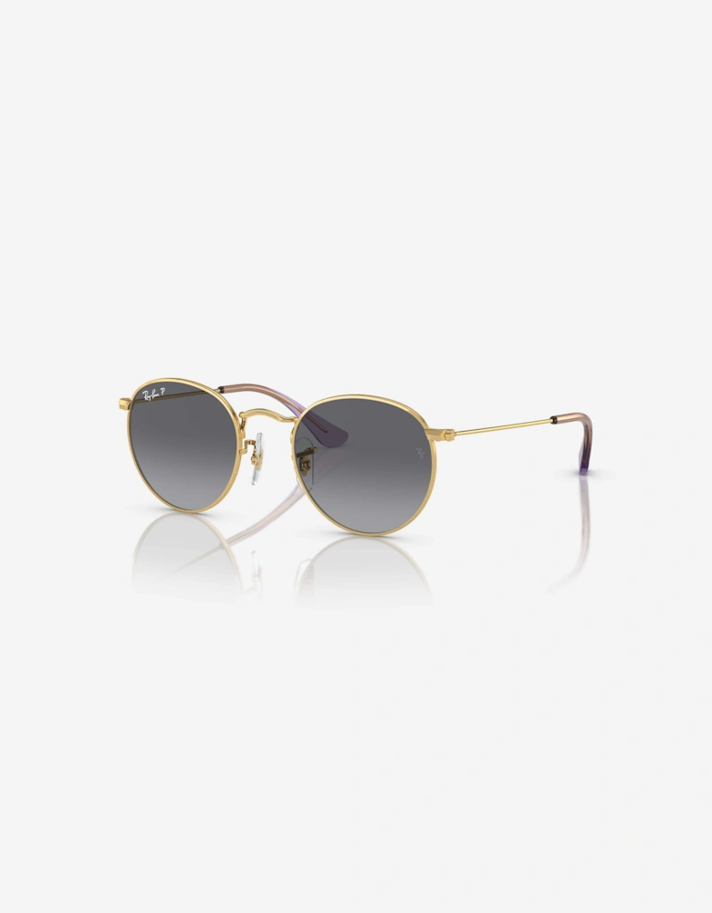 Kids Round Sunglasses in Gold