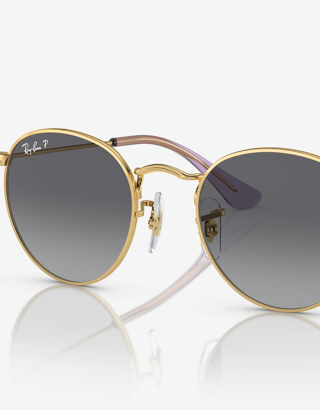 Kids Round Sunglasses in Gold