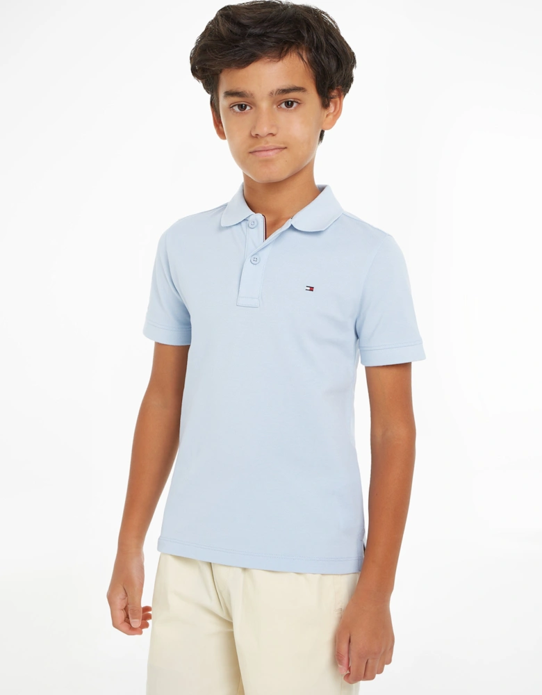 Boys Flag Polo Shirt in Blue