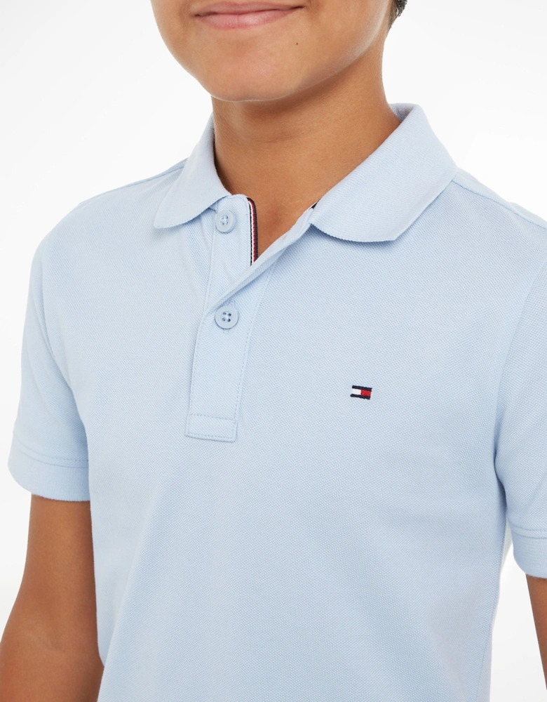 Boys Flag Polo Shirt in Blue