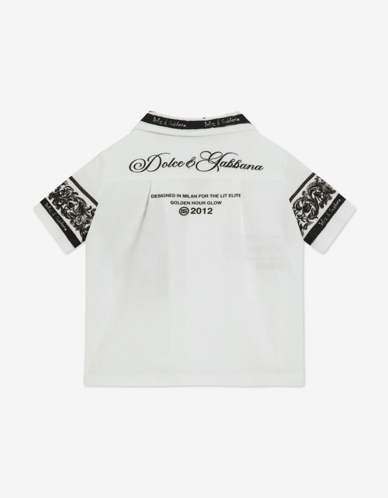 Baby Boys Majolica Shirt in White