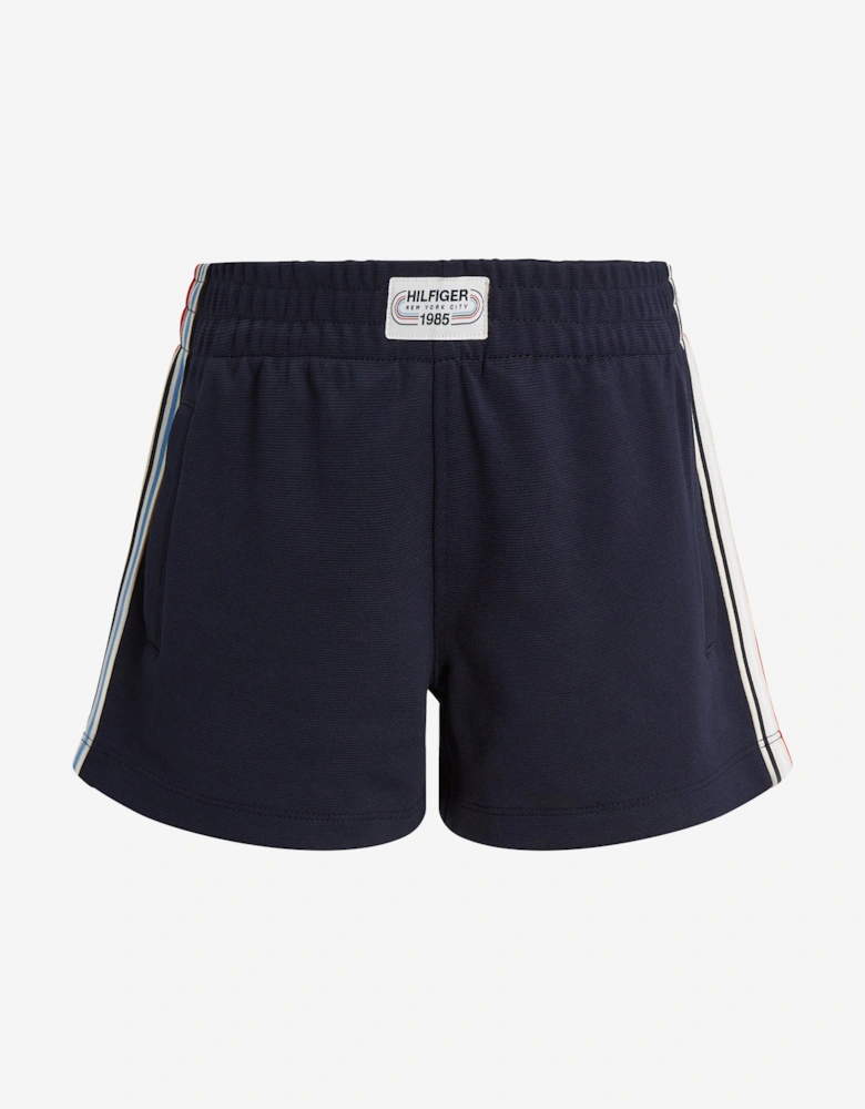 Girls 1985 Logo Shorts in Navy