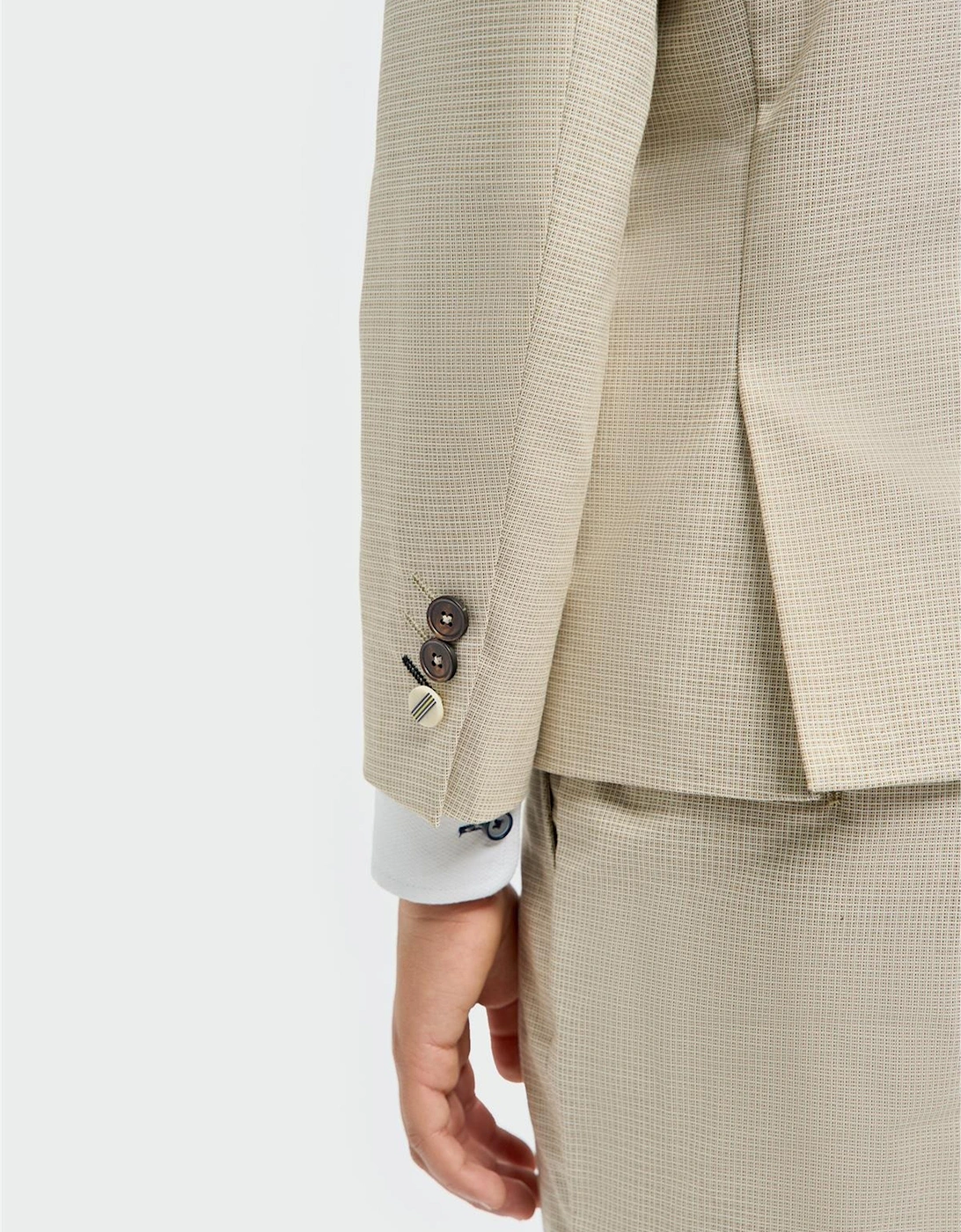 Boys Hampton Suit in Beige