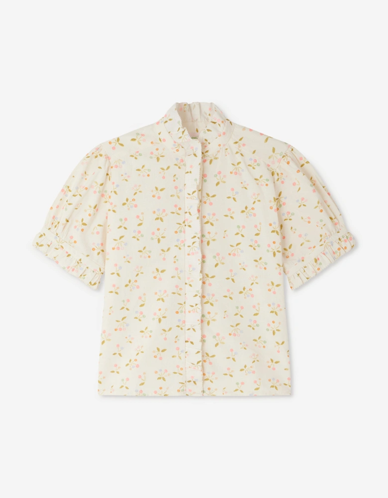 Girls Cindy Blouse in Ivory