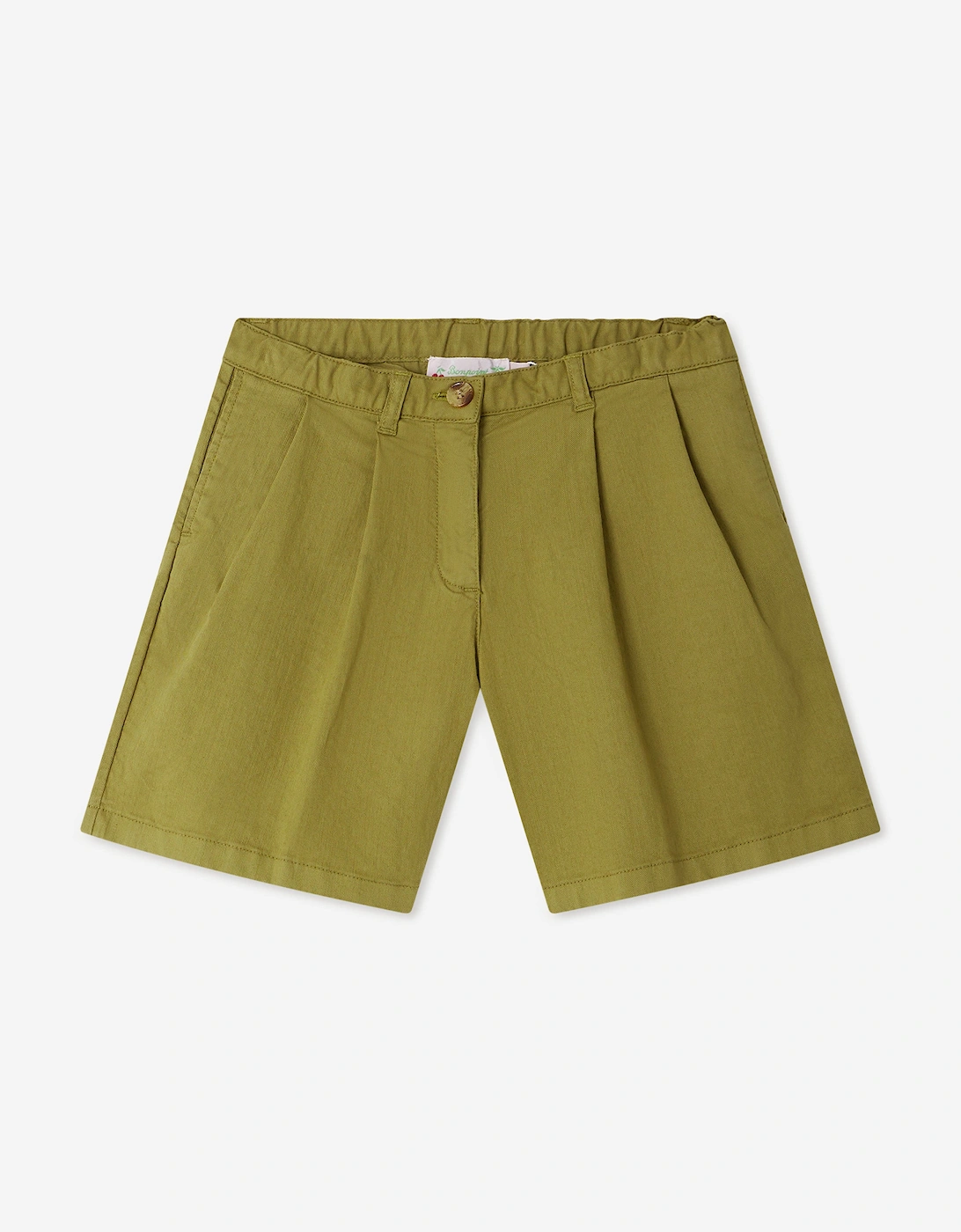 Girls Cotton Shorts in Green, 5 of 4