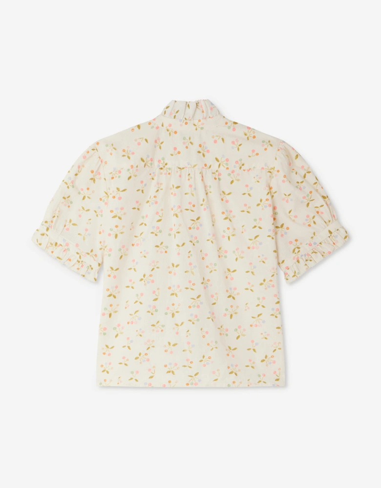Girls Cindy Blouse in Ivory