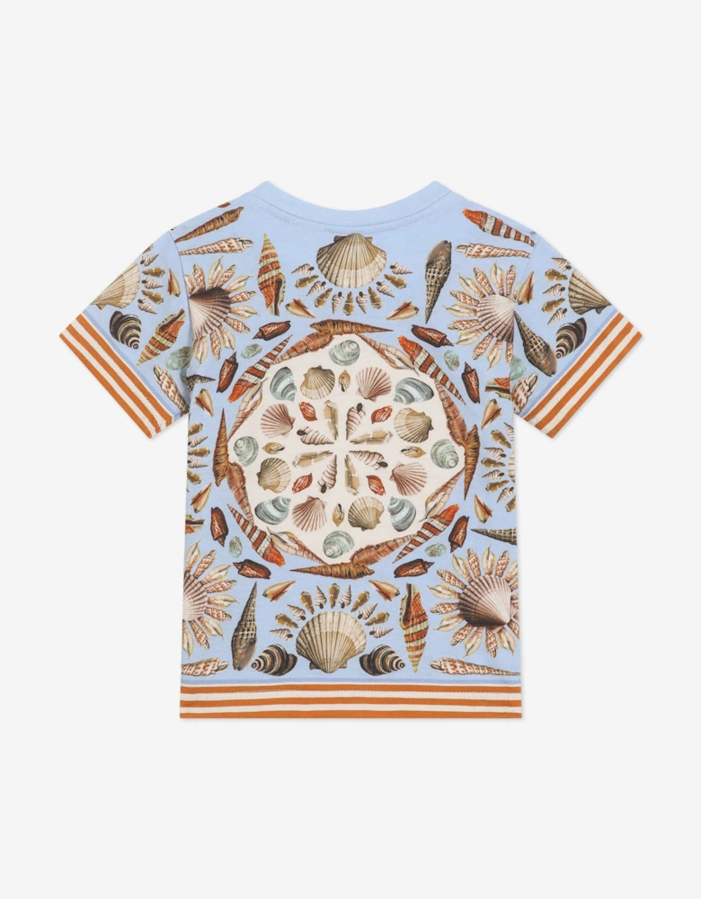 Baby Boys Shell Print T-Shirt in Blue
