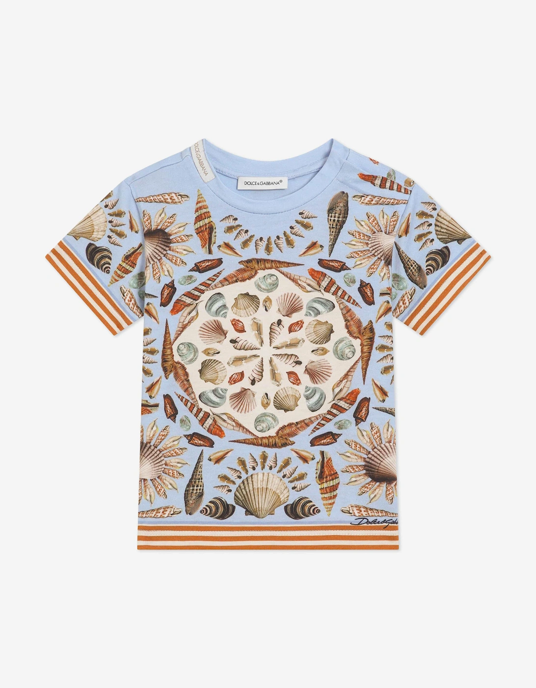 Baby Boys Shell Print T-Shirt in Blue, 5 of 4