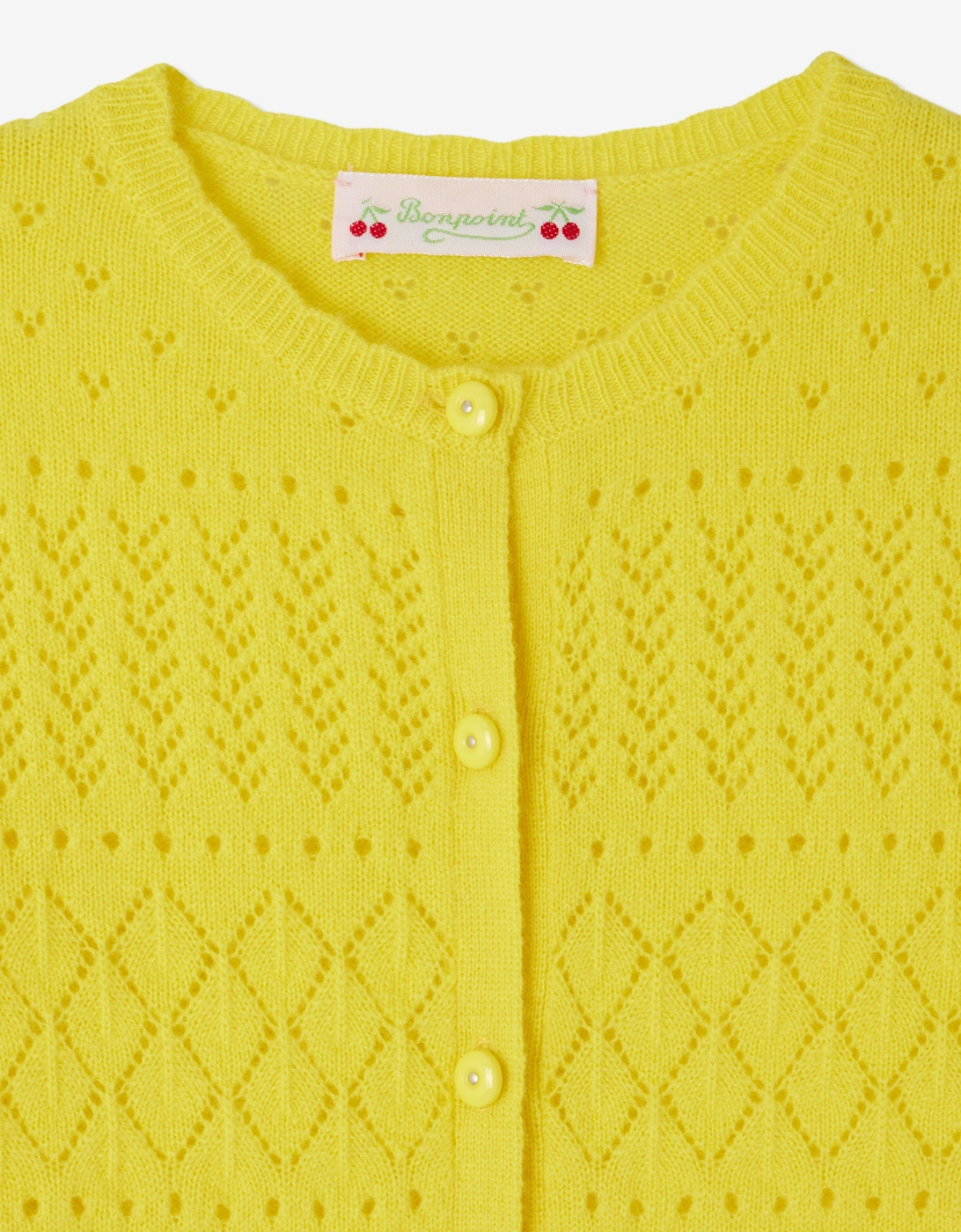 Girls Enza Cardigan in Yellow
