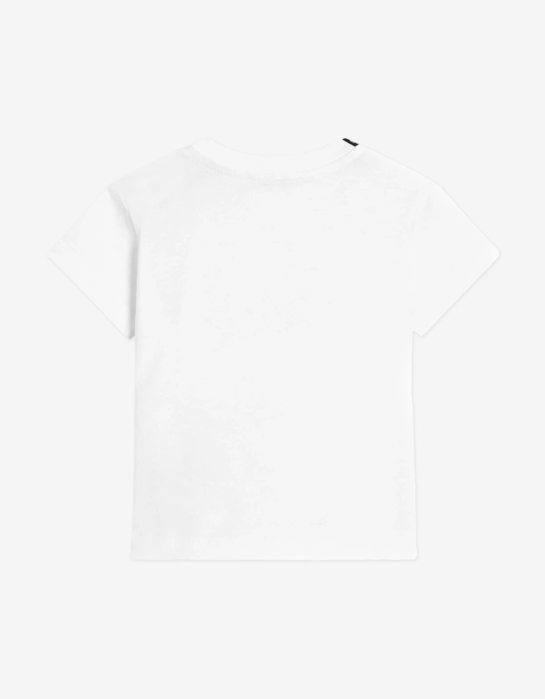 Baby Boys Embossed Logo T-Shirt in White