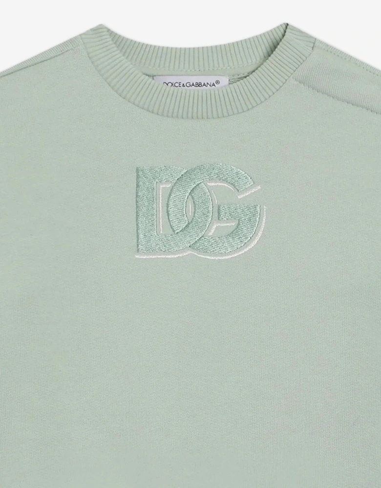 Baby Boys Logo Sweatshirt in Green