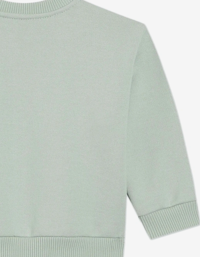 Baby Boys Logo Sweatshirt in Green
