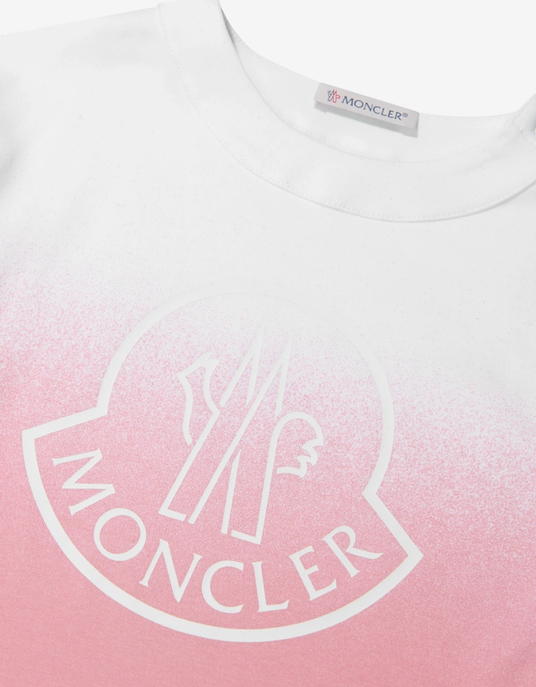 Enfant Baby Girls Jersey Dip Dye Logo T-Shirt