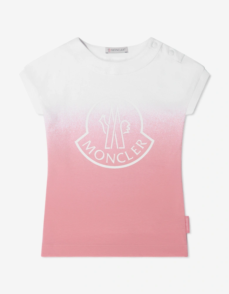 Enfant Baby Girls Jersey Dip Dye Logo T-Shirt