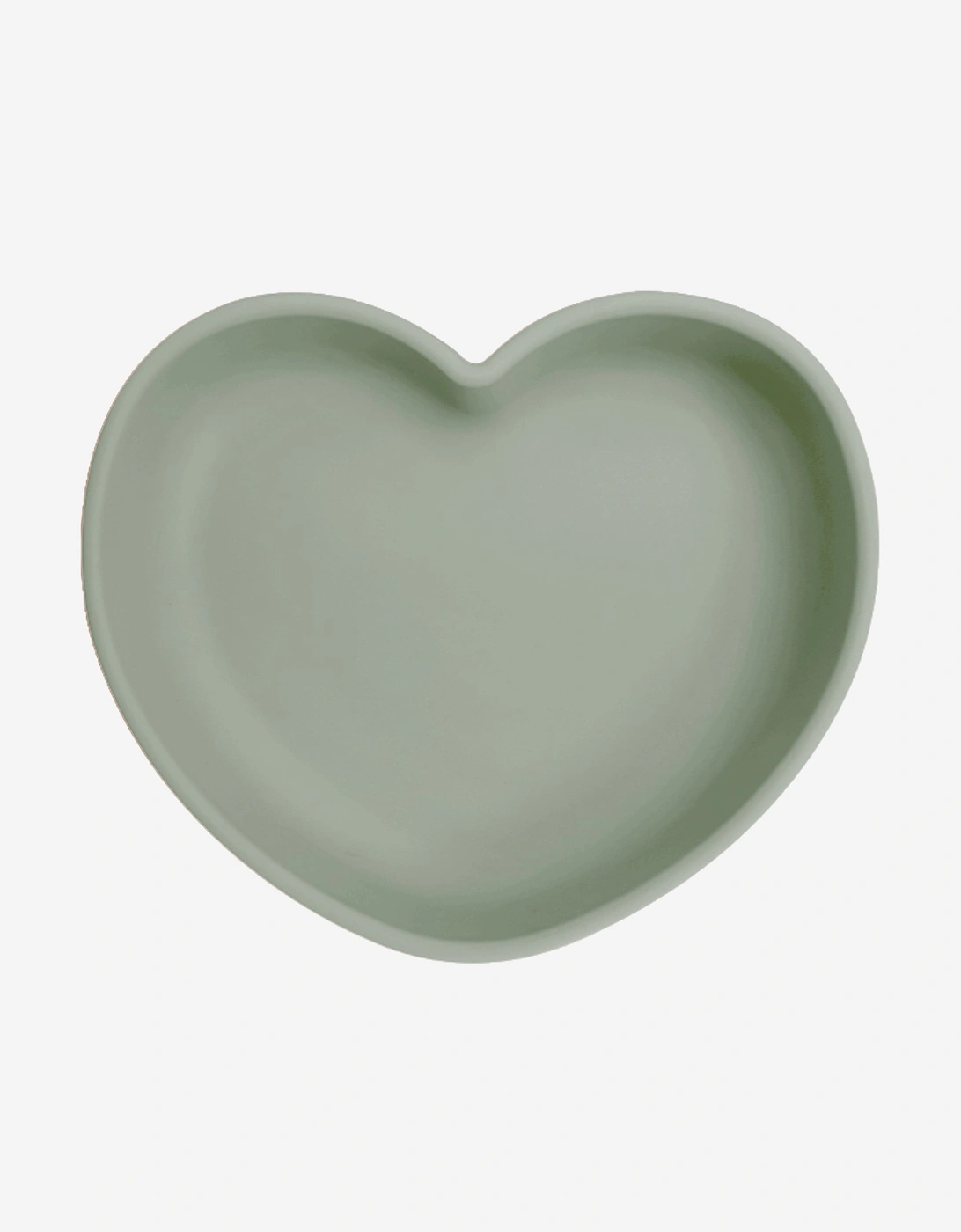 Bloom Bambini Silicone Heart Shaped Suction Plates in Green - Size: ONE size,