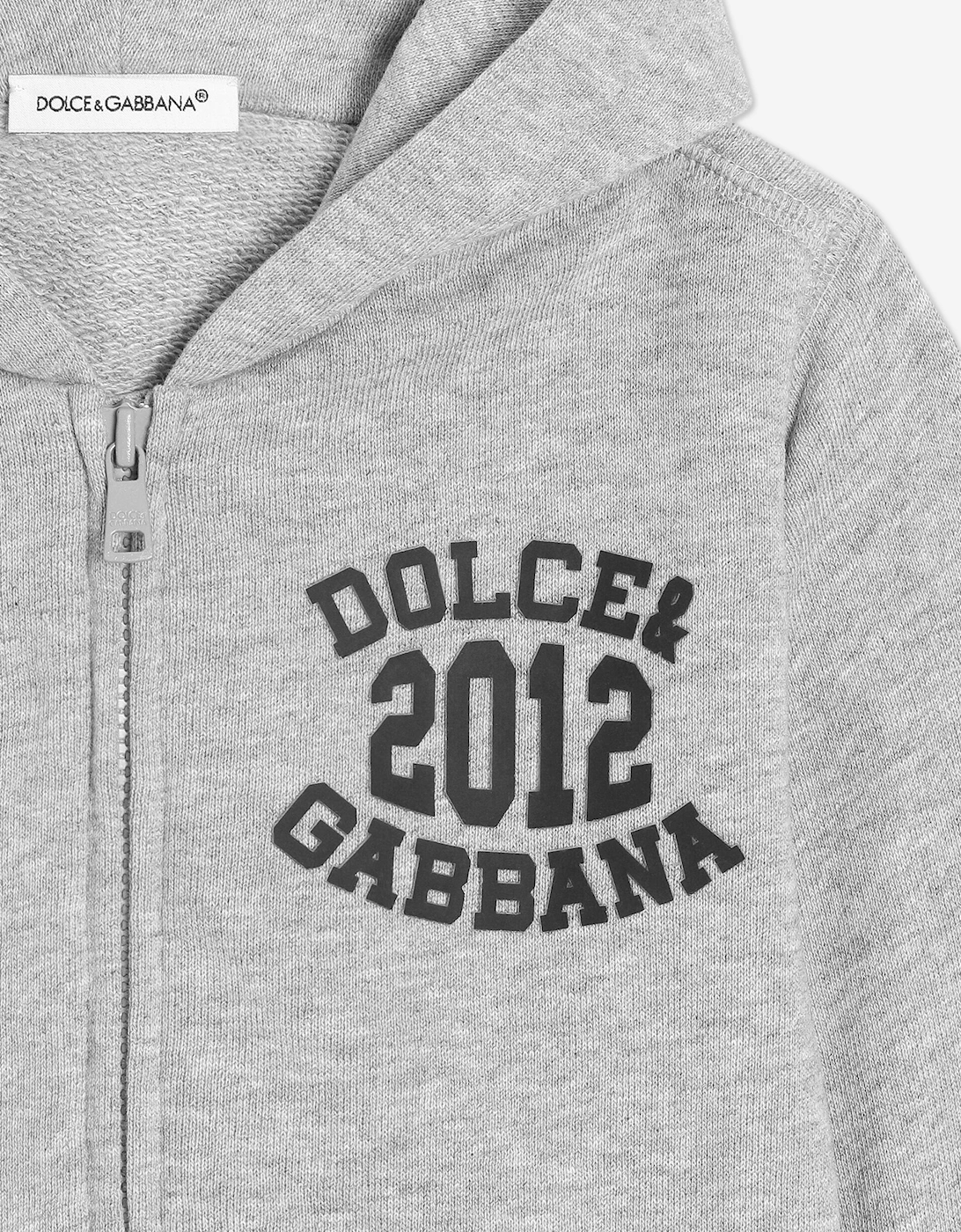 Baby Boys 2012 Logo Zip Up Top in Grey