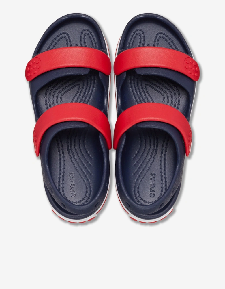 Kids Crocband Cruiser Sandal in Navy