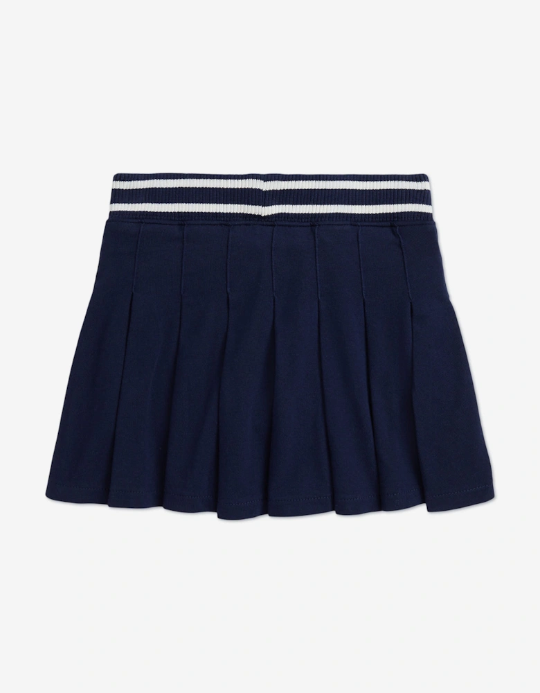 Girls Pleated Skort in Navy