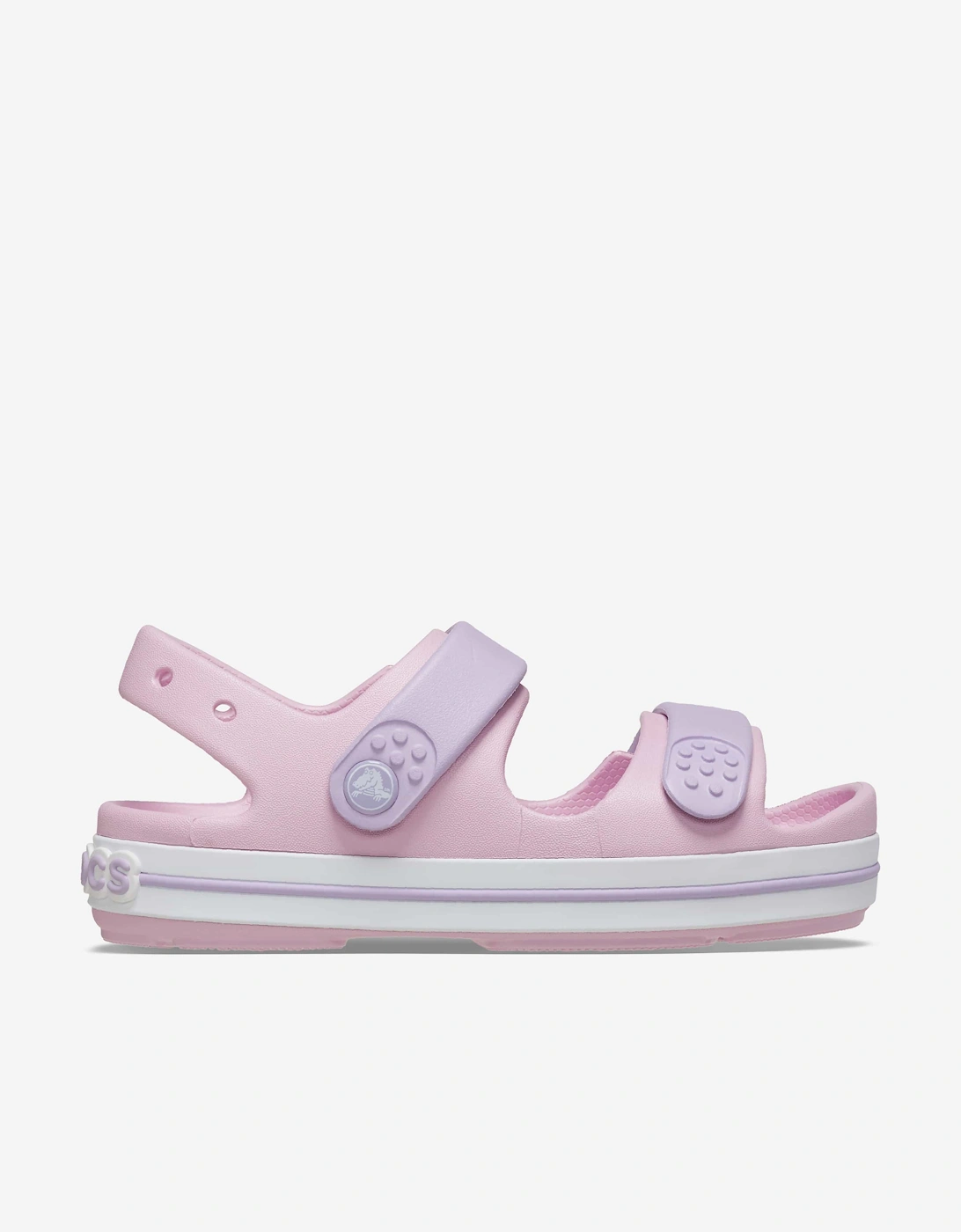Girls Crocband Cruiser Sandal in Pink, 5 of 4