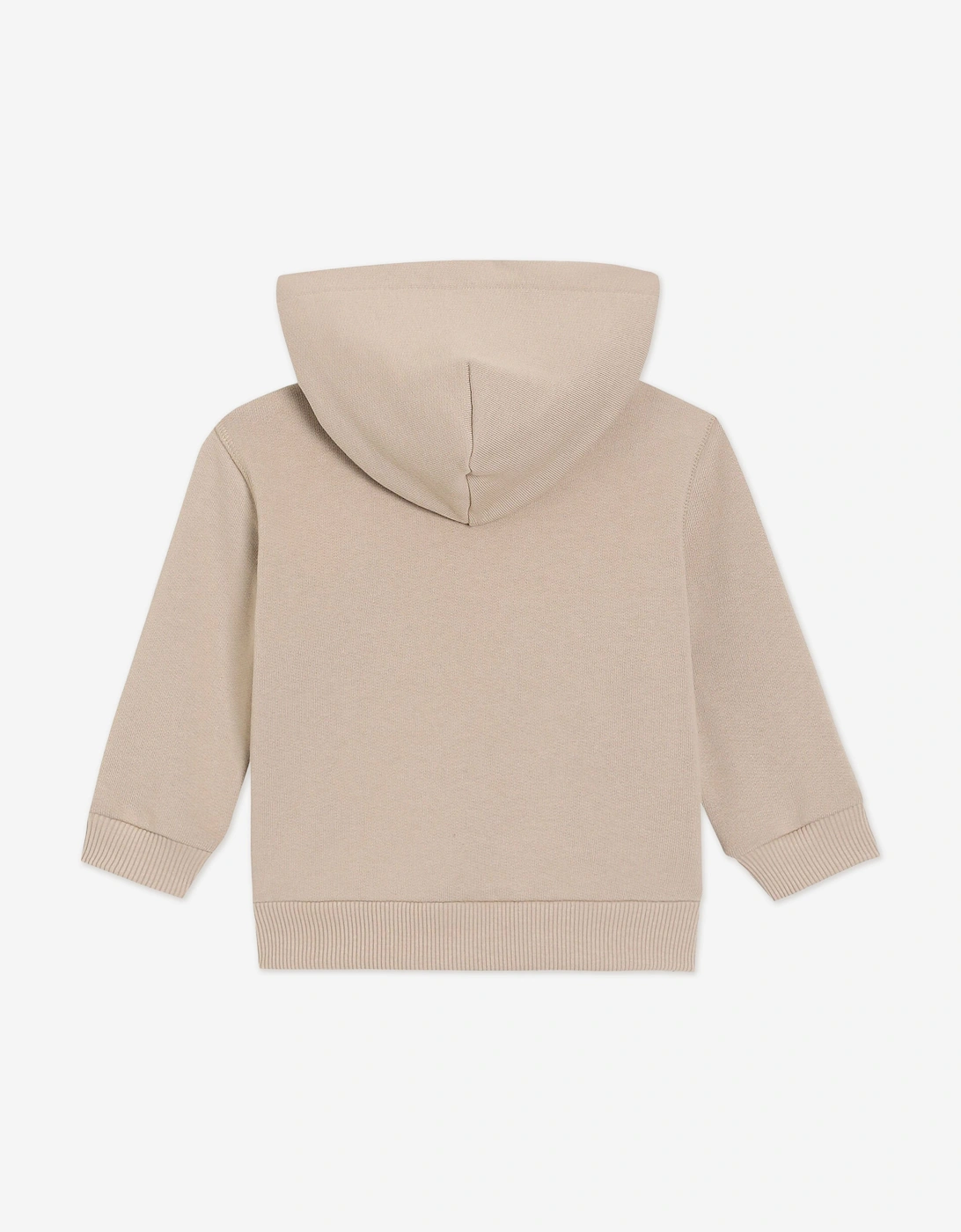 Baby Boys Logo Zip Up Top in Beige