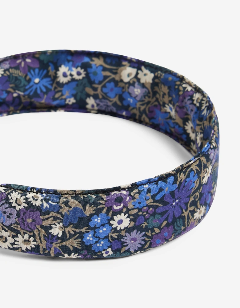 Girls Floral Anafi Headband in Blue