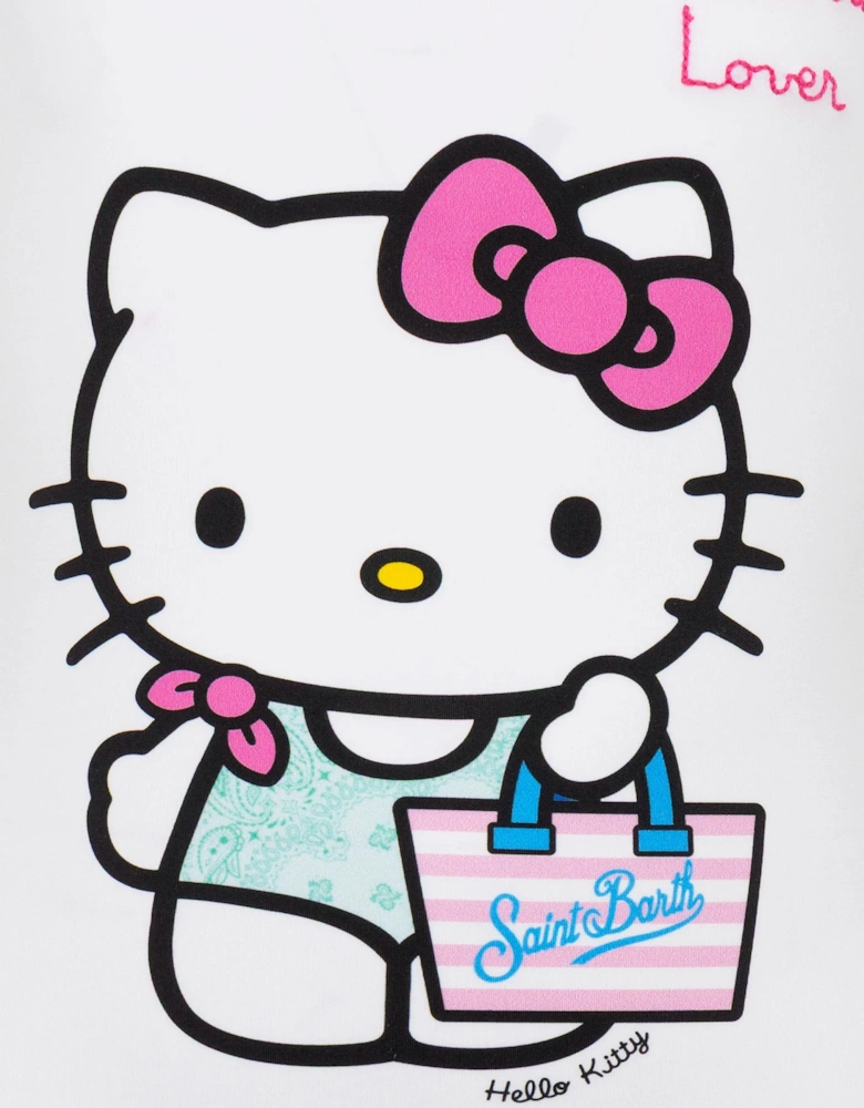 Girls Hello Kitty SB Lover Swimsuit in White