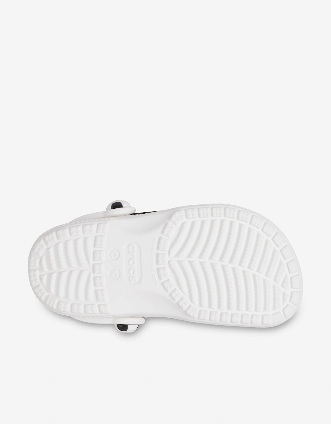 Kids Classic Soccer Ball Clog in White