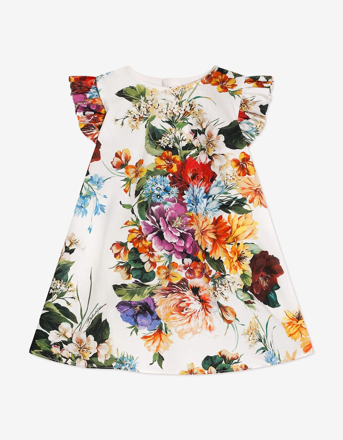 Baby Girls Floral Dress with Knickers in Multicolour