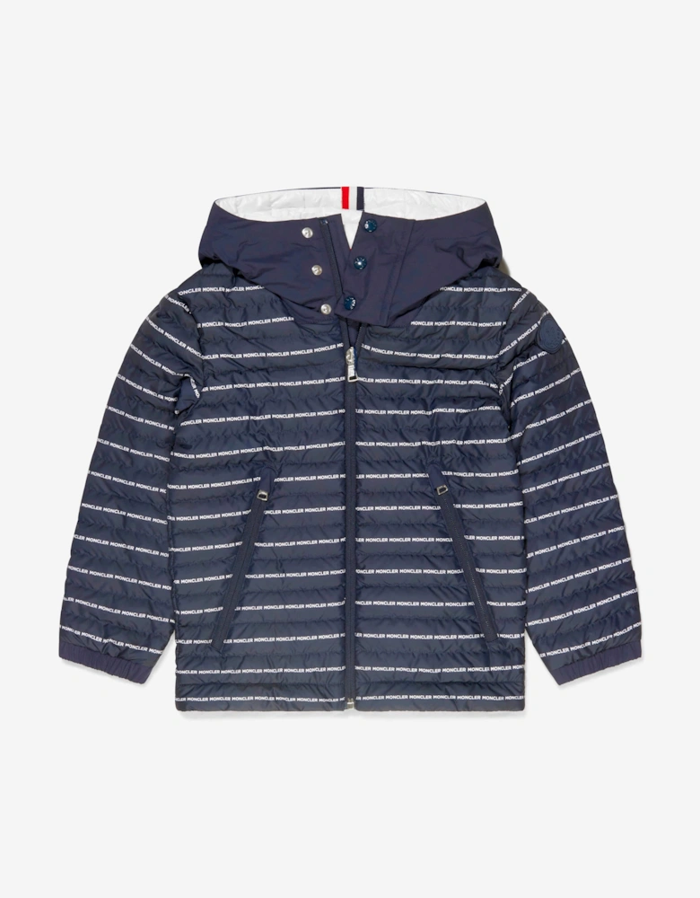 Enfant Boys Down Padded Logo Print Bergo Jacket