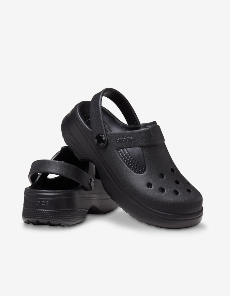 Girls Classic Mary Jane Clog in Black
