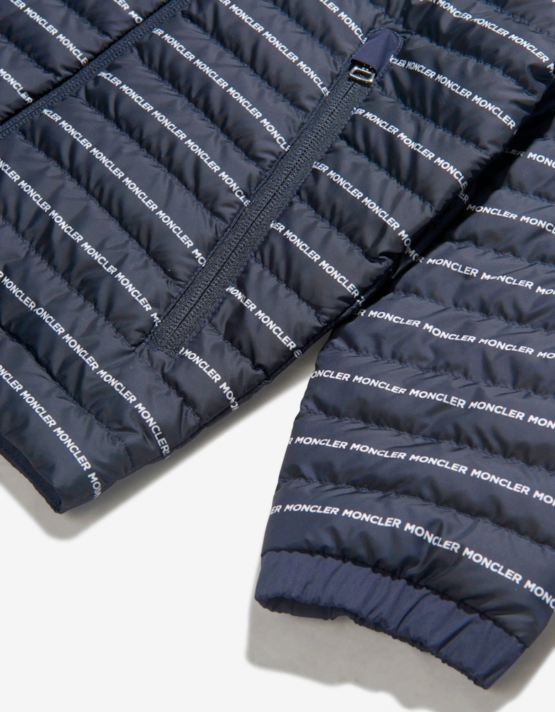 Enfant Boys Down Padded Logo Print Bergo Jacket