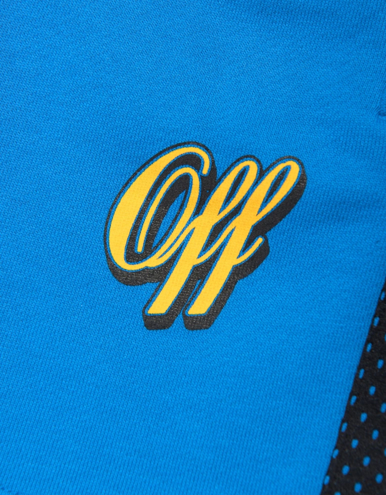 Boys Baseball Logo Mesh Shorts in Blue