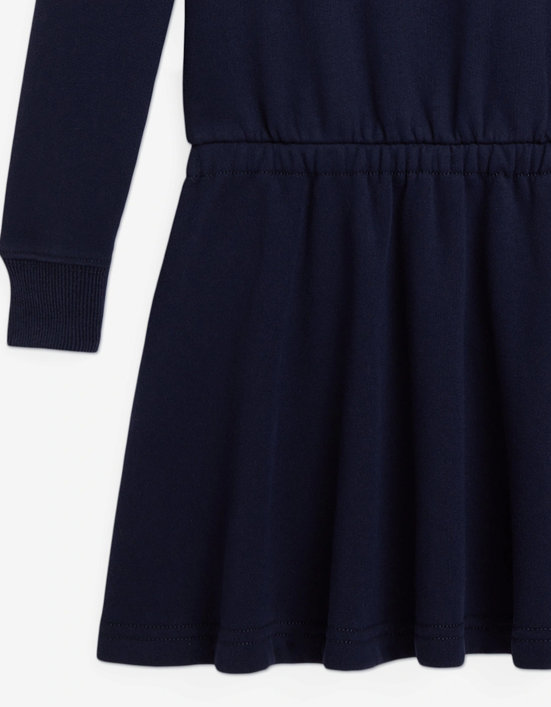 Girls Polo Bear Sweater Dress in Navy