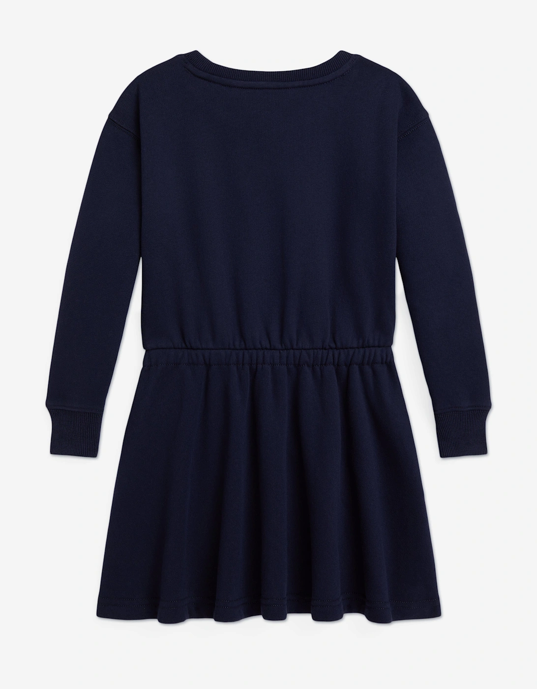 Girls Polo Bear Sweater Dress in Navy