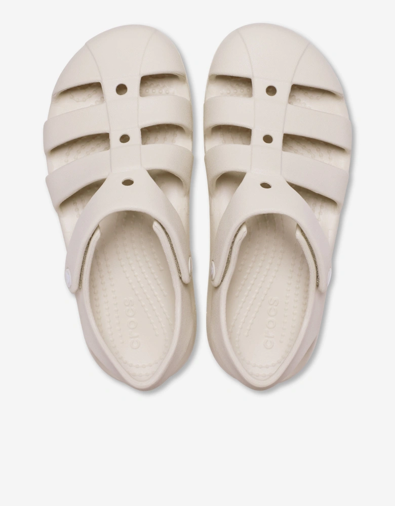 Girls Classic Fisherman Sandals in Beige