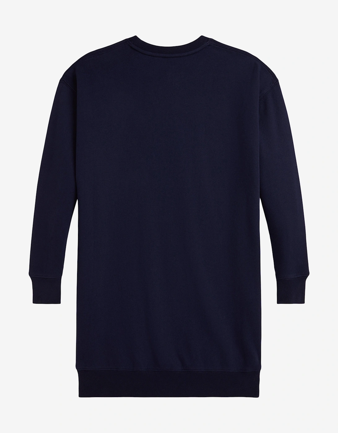 Girls Polo Bear Sweater Dress in Navy