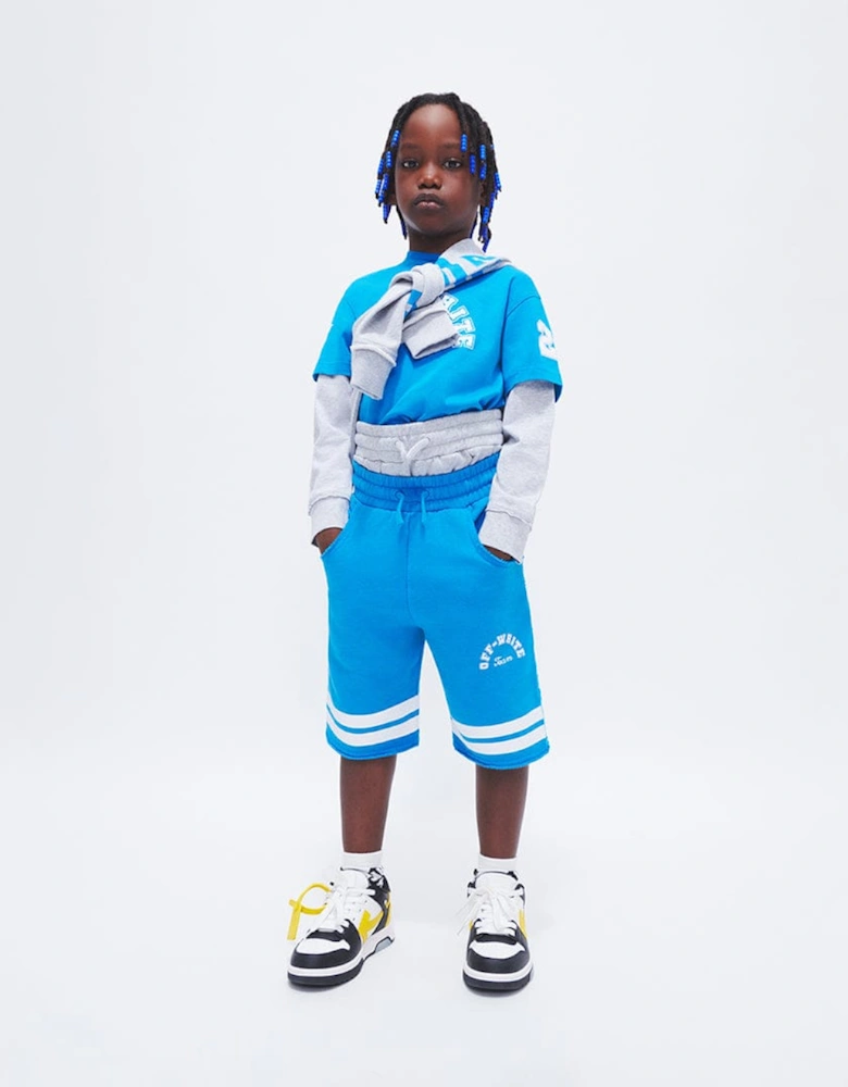 Boys Team 23 Sweat Shorts in Blue