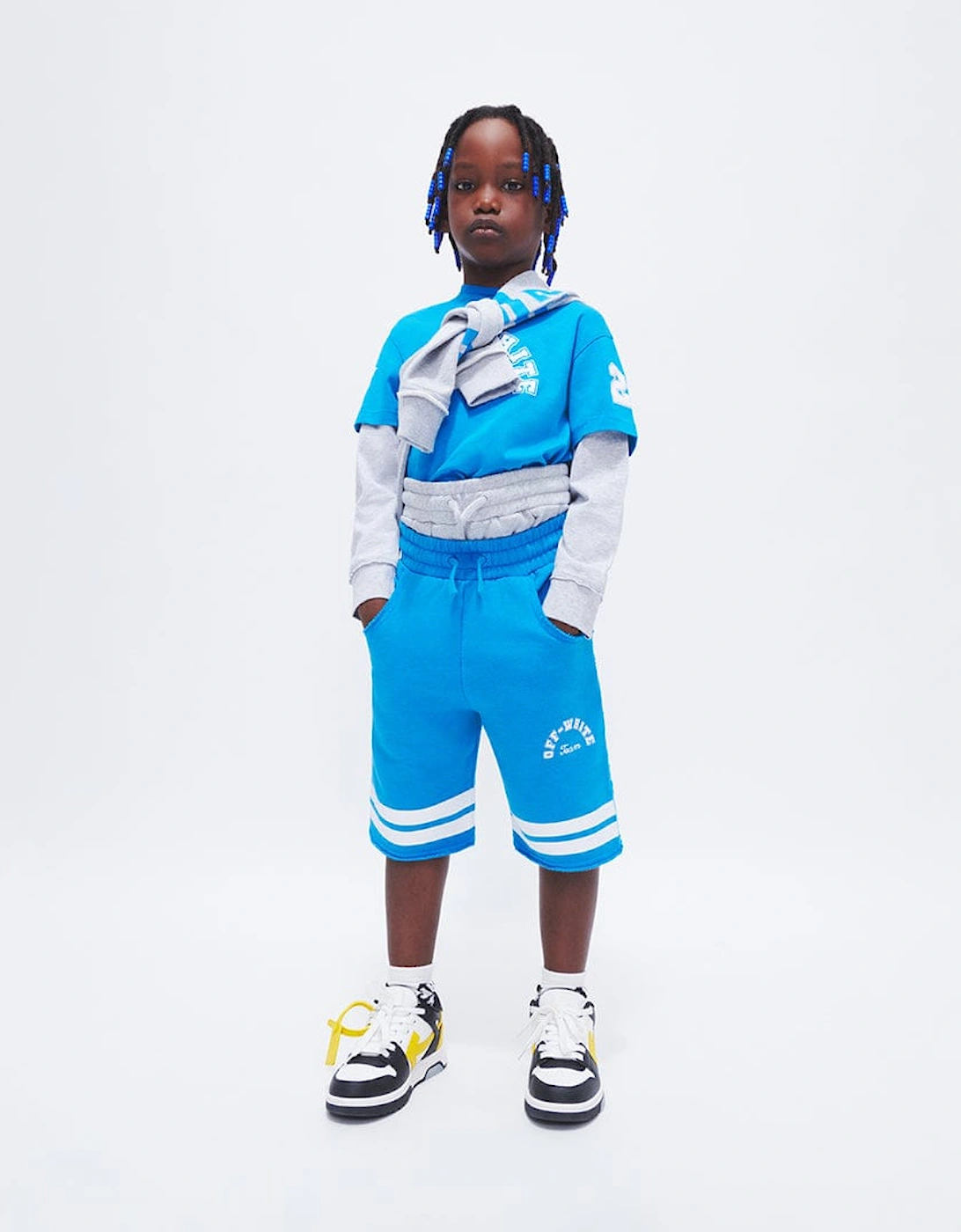 Boys Team 23 Sweat Shorts in Blue