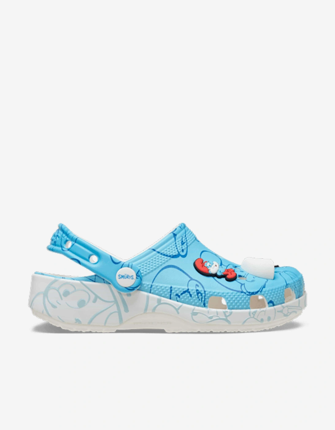 Kids Smurfs Classic Clog in Blue, 5 of 4