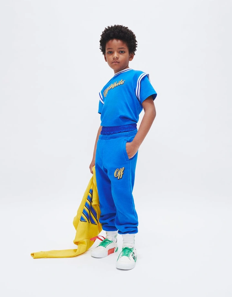 Boys Baseball Logo Joggers in Blue