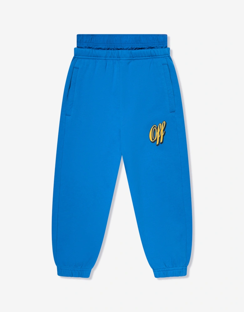 Boys Baseball Logo Joggers in Blue