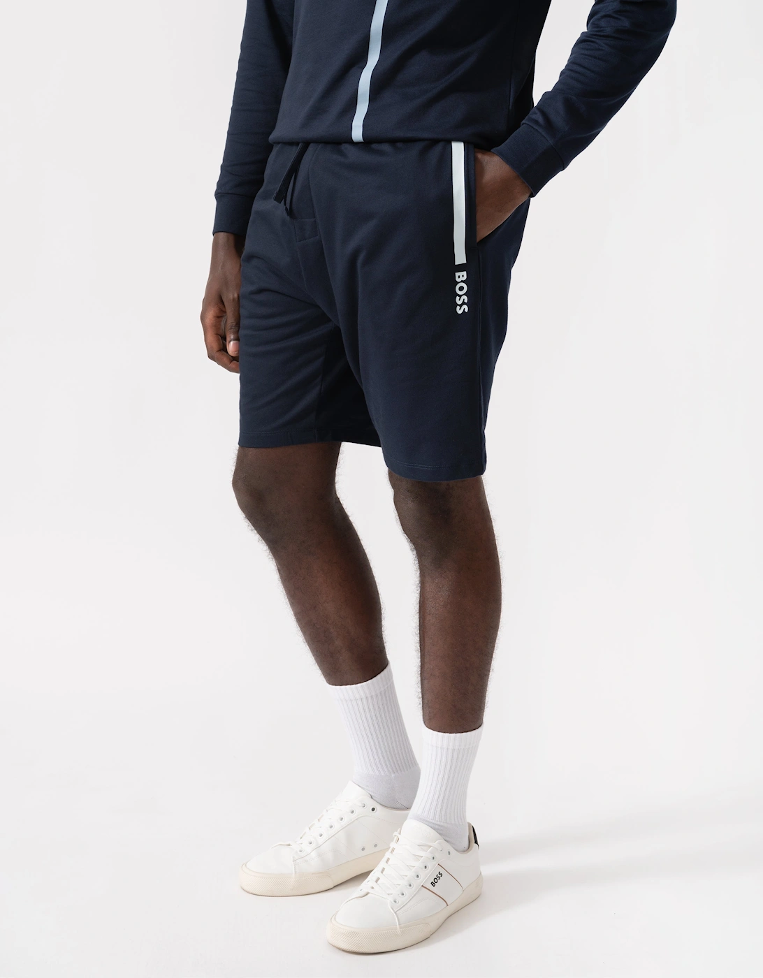 BOSS Orange Mens Authentic Loungewear Shorts 50545560 - Dark Blue 404, 5 of 4