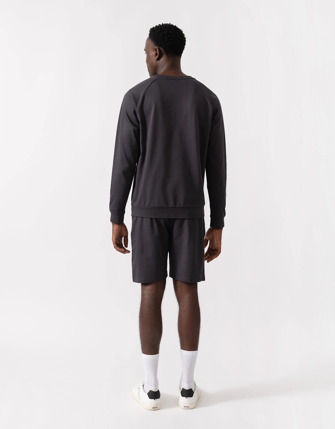 BOSS Orange Authentic Mens Loungewear Sweatshirt 50545558 - Dark Grey 021