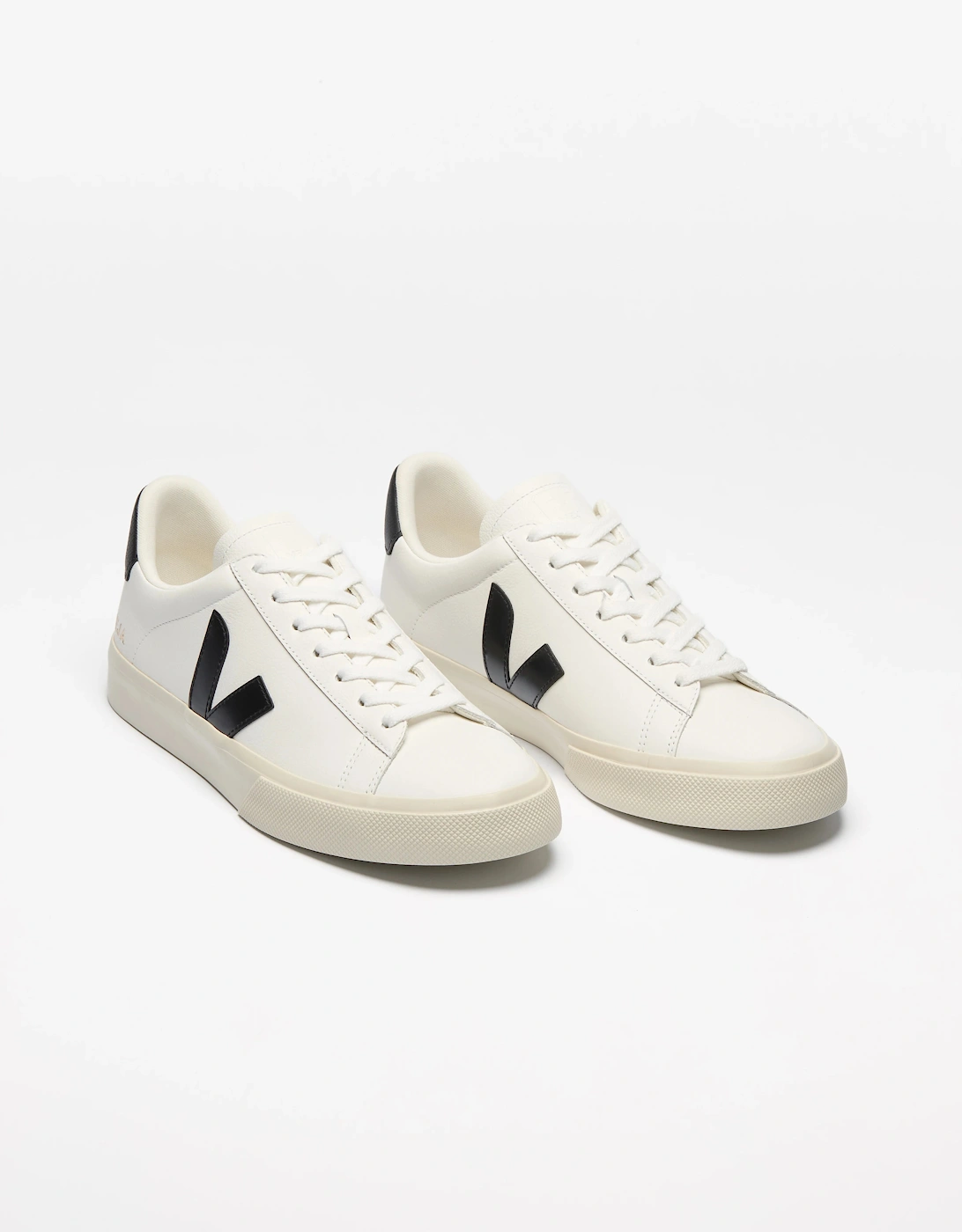 Campo Leather Mens Trainers - White/Black, 4 of 3