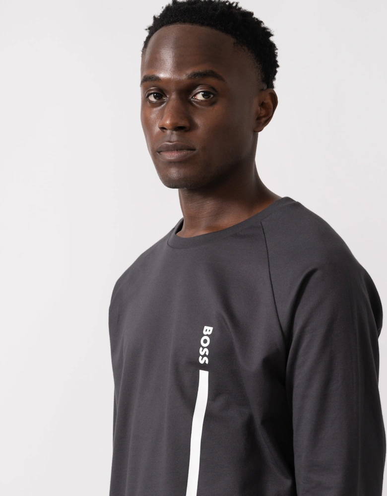 BOSS Orange Authentic Mens Loungewear Sweatshirt 50545558 - Dark Grey 021