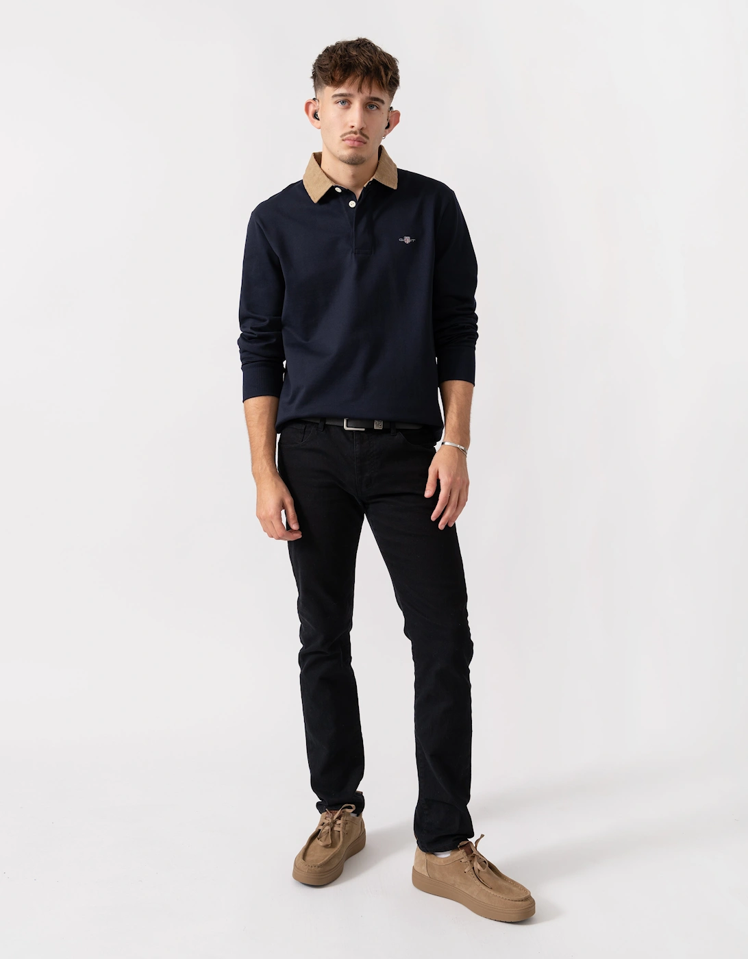 Mens Cord Collar Heavy Rugger - 433 Evening Blue